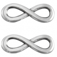 Breloques en m&eacute;tal DQ Infini 15mm Argent&eacute; antique (sans nickel)