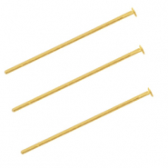Clou &agrave; t&ecirc;te plate en m&eacute;tal DQ 25mm Dor&eacute; (sans nickel)