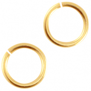 Appr&ecirc;ts en m&eacute;tal DQ anneau bris&eacute; 8mm Dor&eacute; (sans nickel)