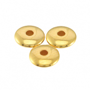 Perles en m&eacute;tal DQ disque 4x1.5mm dor&eacute; (sans nickel)
