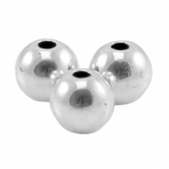 Perles en m&eacute;tal DQ 6mm Argent&eacute; antique (sans nickel)