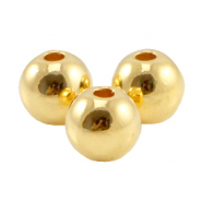 Perles en m&eacute;tal DQ 3mm Dor&eacute; (sans nickel)