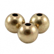 Perles en m&eacute;tal DQ 3mm rond bronze antique (sans nickel)