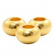 Perles en m&eacute;tal DQ 6mm Dor&eacute; (sans nickel)