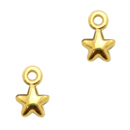 Breloques en m&eacute;tal DQ &eacute;toile Dor&eacute; (sans nickel)