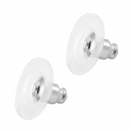 Appr&ecirc;ts en m&eacute;tal DQ papillons boucles Argent&eacute; antique (sans nickel)