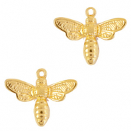 Breloques en métal DQ abeille Doré (sans nickel)