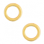 Appr&ecirc;ts en m&eacute;tal DQ anneau 6mm Dor&eacute; (sans nickel)