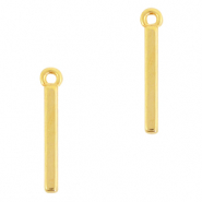 Breloques en métal DQ barre Doré (sans nickel)
