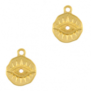 Breloques en métal DQ Oeil porte-bonheur Doré (sans nickel)