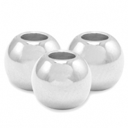 Perles en m&eacute;tal DQ 3mm Argent&eacute; antique (sans nickel)