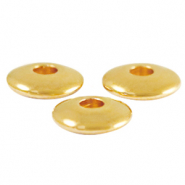 Perles en m&eacute;tal DQ disque 6mm Dor&eacute; (sans nickel)