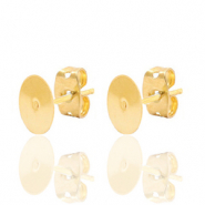 Appr&ecirc;ts en m&eacute;tal DQ puce d'oreille 6mm Dor&eacute; (sans nickel)