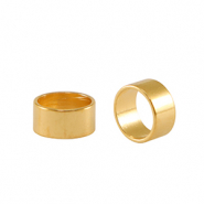Perlen en m&eacute;tal DQ tube &Oslash;5mm Dor&eacute; (sans nickel)