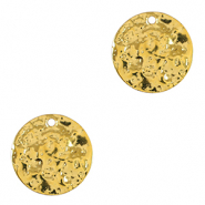 Breloques en m&eacute;tal DQ irr&eacute;gulier 15mm Dor&eacute; (sans nickel)