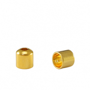 Embouts en m&eacute;tal DQ &Oslash;3.2mm Dor&eacute; (sans nickel)