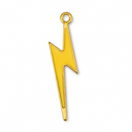 Breloques en m&eacute;tal DQ foudre Jaune-Dor&eacute; (sans nickel)