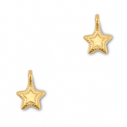Breloques en m&eacute;tal DQ &eacute;toile Dor&eacute; (sans nickel)