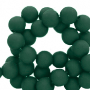 Perles acryliques 8 mm vert fonc&eacute;