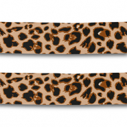 Bandana l&eacute;opard Beige-marron-noir