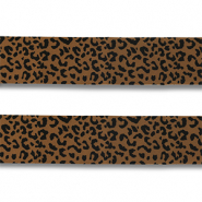 Bandana l&eacute;opard Marron-noir