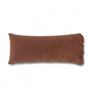 Pr&eacute;sentoir bijoux coussin velours doux Marron cuivr&eacute;