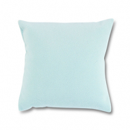 Pr&eacute;sentoir bijoux coussin velours doux Bleu glacier