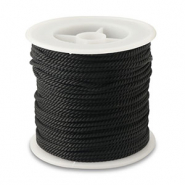 Cordon tendance 2mm Noir