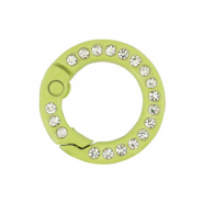 Appr&ecirc;ts color&eacute;s anneau porte-cl&eacute;s Vert
