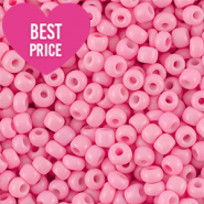 Perles de rocailles 6/0 (4mm) Rose