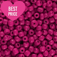 Perles de rocailles 6/0 (4mm) Rose magenta