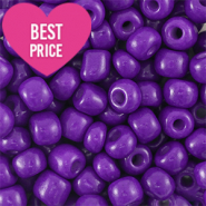 Perles de rocailles 8/0 (3mm) Violet fonc&eacute;