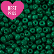 Perles de rocailles 8/0 (3mm) Vert fonc&eacute;