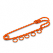 Appr&ecirc;ts color&eacute;s &eacute;pingle d&eacute;corative avec 5 anneaux Orange