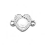 BY31&reg; Connecteur en acier Inox avec serti pour SS20 flatback Argent&eacute;