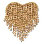 Broches c&oelig;ur Dor&eacute;
