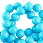 Perles acryliques 8 mm brillant Bleu turquoise