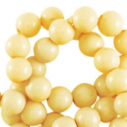 Perles acryliques 4 mm brillant Jaune jonquille