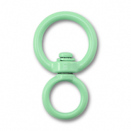 Appr&ecirc;ts color&eacute;s porte-cl&eacute;s rond Vert menthe