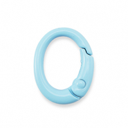 Appr&ecirc;ts color&eacute;s porte-cl&eacute;s ovale Bleu clair