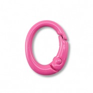 Appr&ecirc;ts color&eacute;s porte-cl&eacute;s ovale Rose magenta