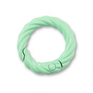 Appr&ecirc;ts color&eacute;s anneau porte-cl&eacute;s Vert menthe