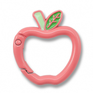 Appr&ecirc;ts color&eacute;s porte-cl&eacute;s pomme Rose vintage-vert