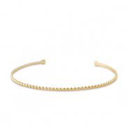 Bracelets en acier Inox jonc Dor&eacute;