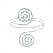 Manchette spirale Argent&eacute;