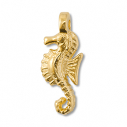 Breloques en m&eacute;tal DQ hippocampe Dor&eacute; (sans nickel)