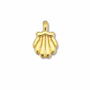 Breloques en m&eacute;tal DQ coquille Dor&eacute; (sans nickel)