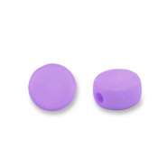 Perles acryliques disque Lavande