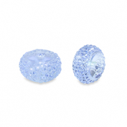 Perles en r&eacute;sine rondelles 10mm Bleu