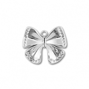 Breloques en acier Inox papillon Argent&eacute;